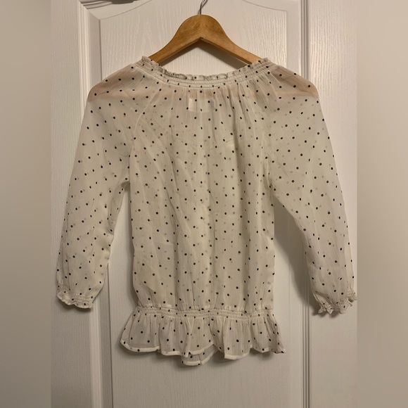 Abercrombie ladies long sleeve blouse in polka dots print, Size XS - Picture 5 of 5